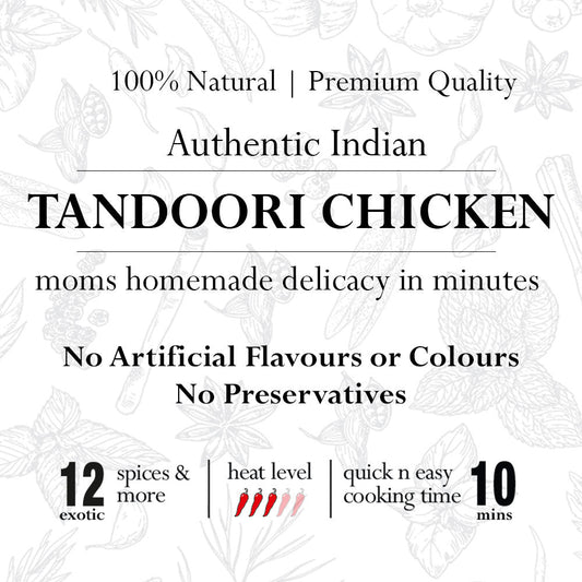 Tandoori Chicken (Quick n Easy) 100% Natural Authentic Indian Speciality Spice Mix