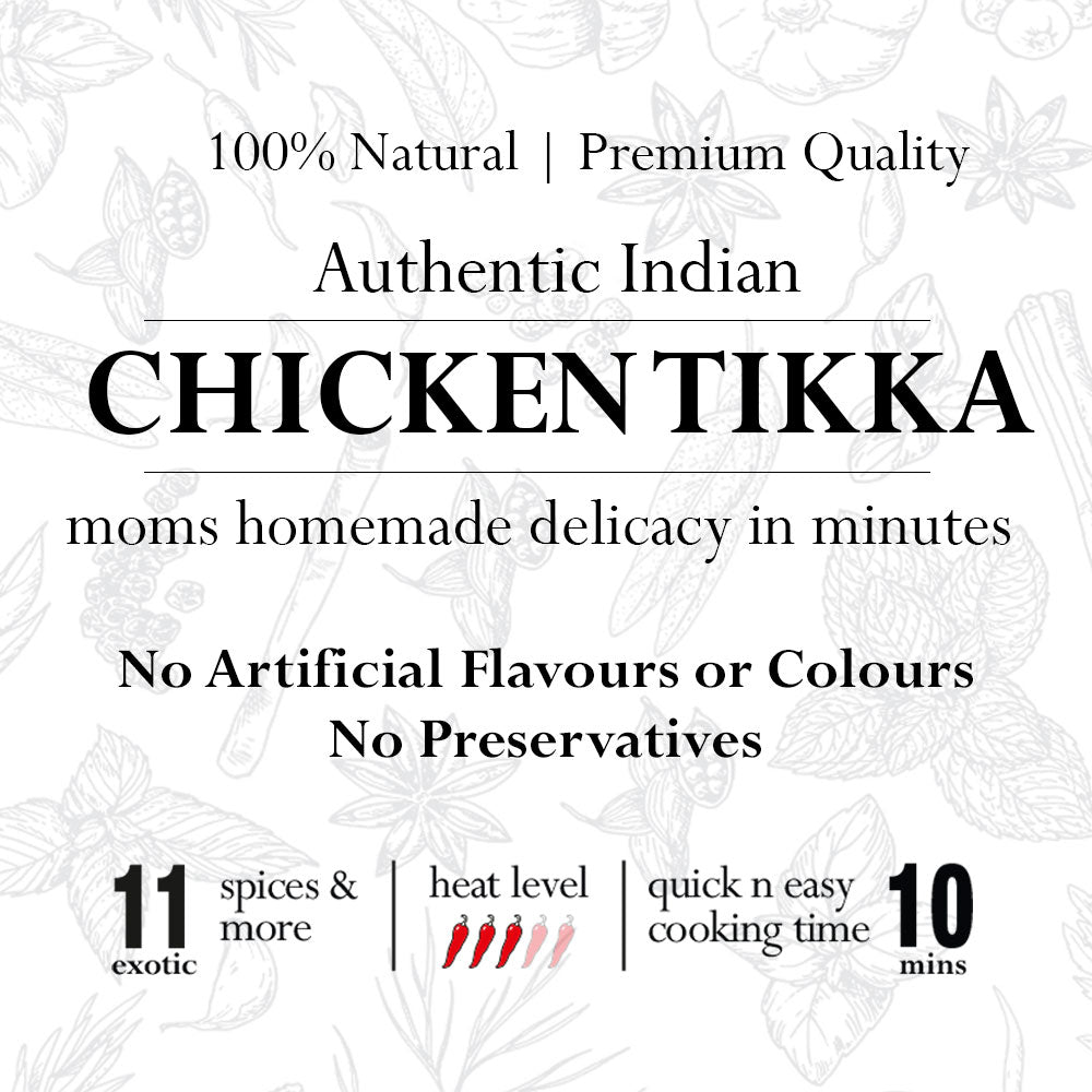 Chicken Tikka (Quick n Easy) 100% Natural Authentic Indian Speciality Spice Mix