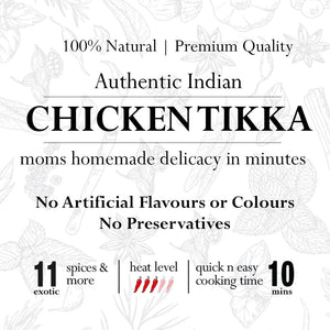 Chicken Tikka (Quick n Easy) 100% Natural Authentic Indian Speciality Spice Mix