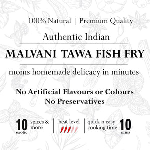 Malvani Tawa Fish Fry (Quick n Easy)  100% Natural Authentic Indian Spice Mix