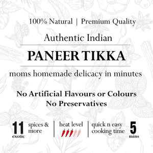 Paneer Tikka (Quick n Easy) 100% Natural Authentic Indian Speciality Spice Mix