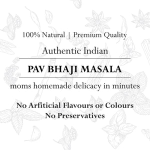 Mumbai Pav Bhaji Masala (Quick n Easy) 100% Natural Authentic Indian Speciality Spice Mix