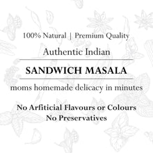 Load image into Gallery viewer, Sandwich Masala (Quick n Easy) 100% Natural Authentic Indian Speciality Spice Mix