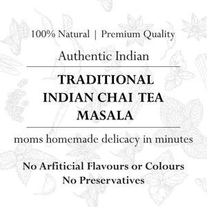 Traditional Indian Chai Tea Masala (Quick n Easy) 100% Natural Authentic Indian Speciality Spice Mix